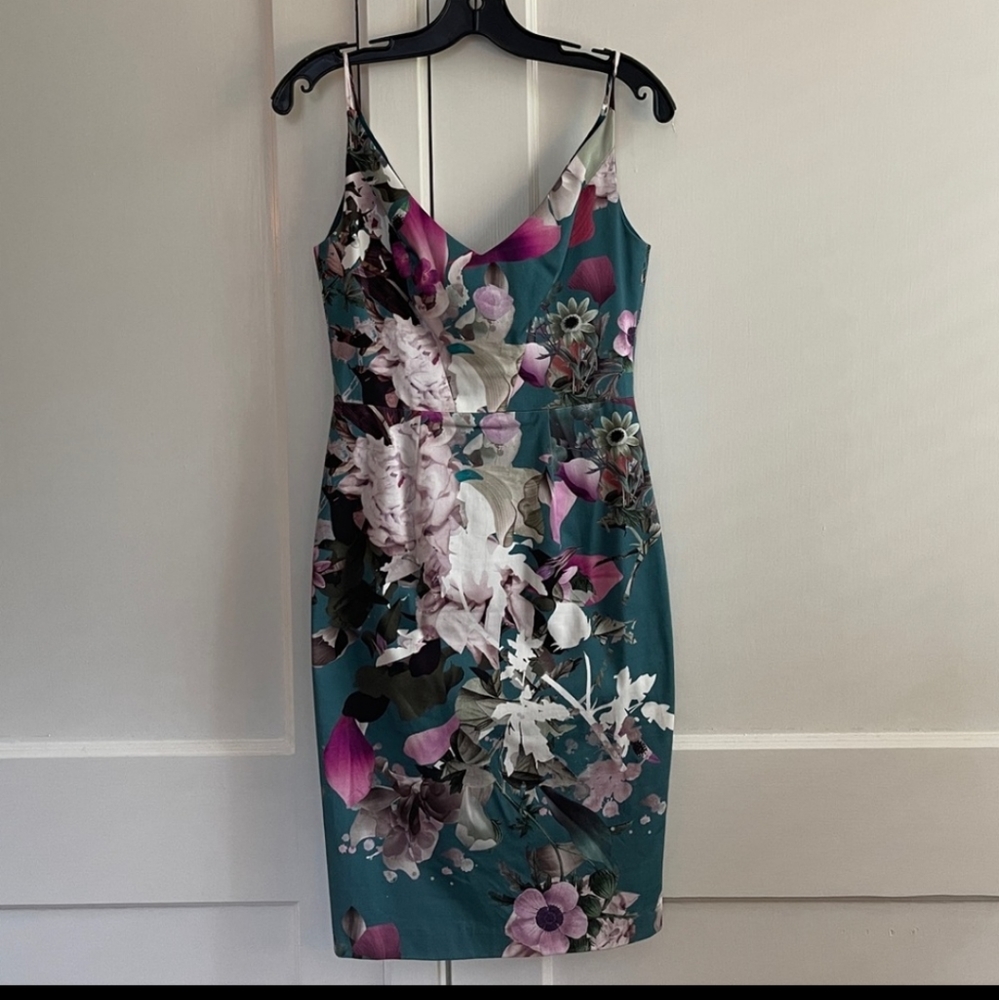 Black Halo Floral Dress Size 2